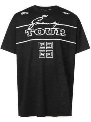 givenchy g4 logo tour t-shirt|GIVENCHY World Tour Logo.